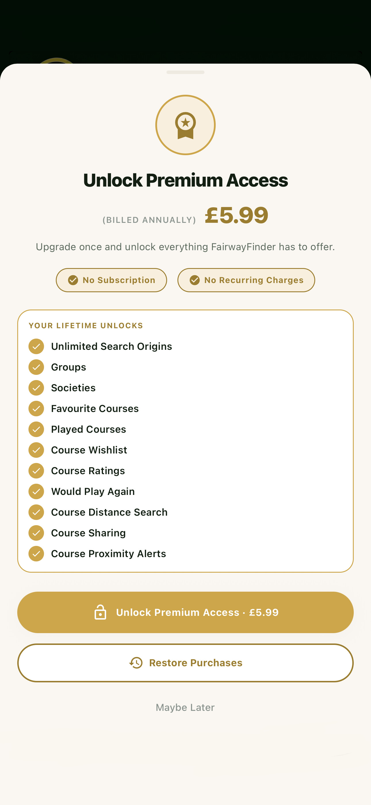 Upgrade Screen